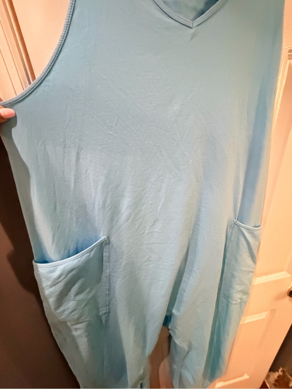 Free People Hotshot Onesie Light Blue Medium - Picture 6 of 6